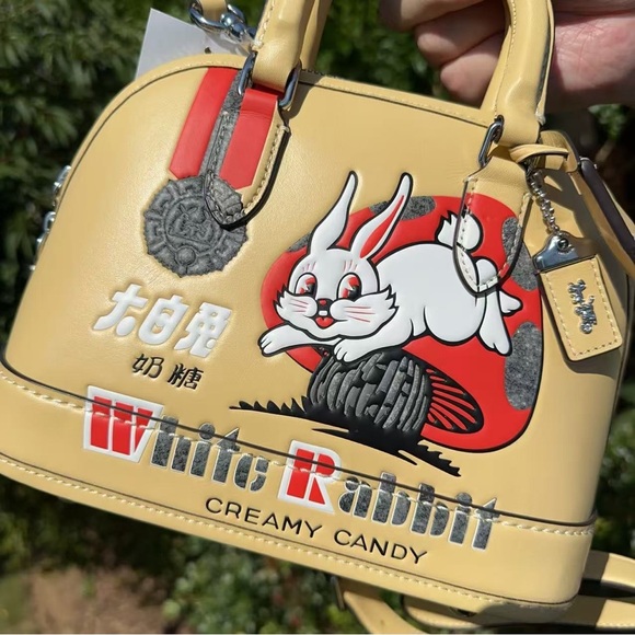 NWT COACH Revel Bag 24 with White Rabbit Print CG290 - Picture 2 of 10